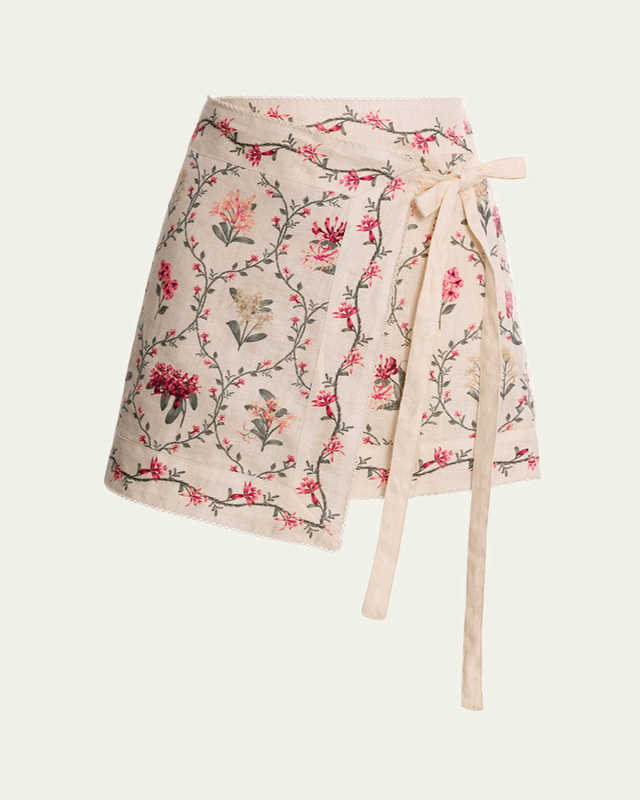 Luna Orquidea Mini Skirt Coverup
